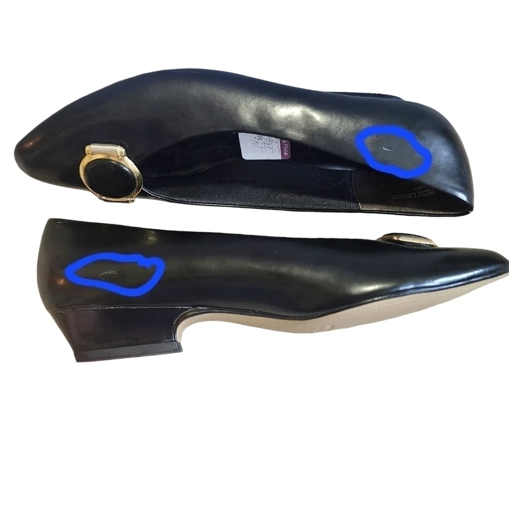 NWOT Vintage Karen Scott Felice Kitten Heel Navy Pumps - 9N